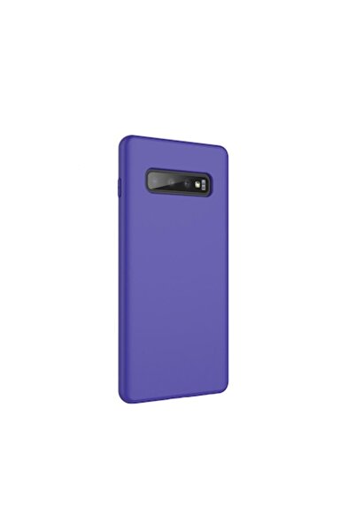 Doty Husă din silicon pentru Samsung Galaxy S10 Plus cu microfibră, violet (D...