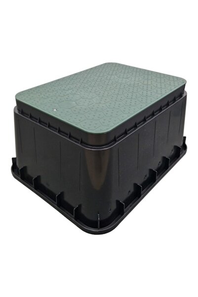 PLAST TOOLS EXPERT Valve Box JUMBO - Green - 6 Valves AQUABIN HDPE