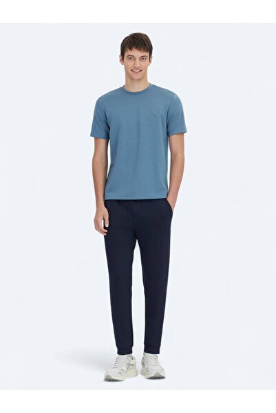 Kip Μπλουζάκι Indigo Plain Crew Neck