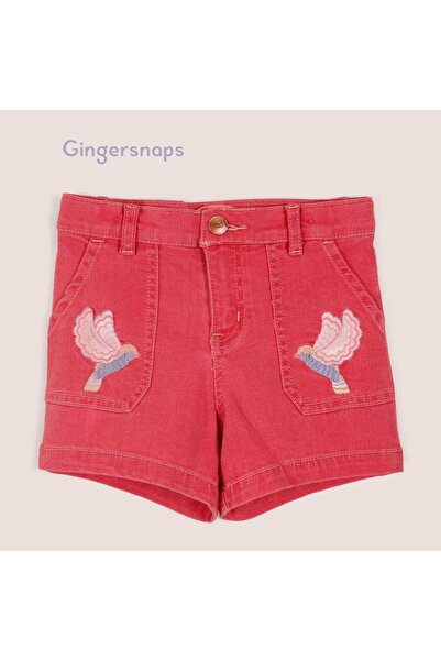 Gingersnaps Girls Embroidered Colorful Denim Shorts
