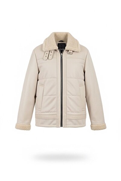 AFYON PASTEL Kürk Yakalı Kapitone Mont