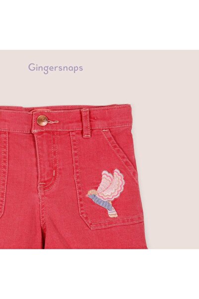 Gingersnaps Girls Embroidered Colorful Denim Shorts