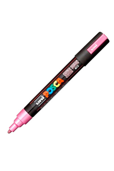 UNİ-BALL Uniball Posca (1.8-2.5) Water-Based Painting Marker Metallic Pink (N) (Uni-Pc-5M)