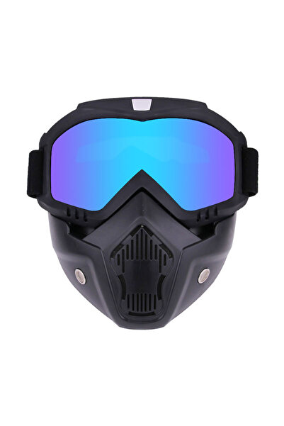 Choice قناع أزرق مقاوم للرياح للرياضة الخارجية ونظارات عالية الدقة لركوب الدر...