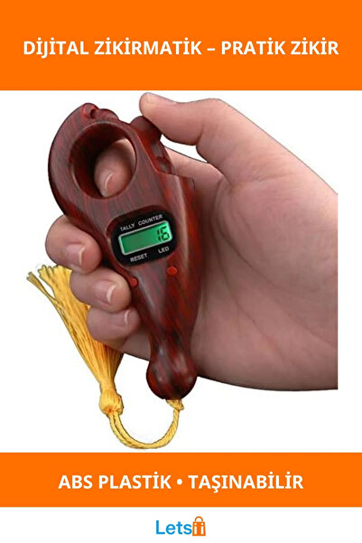 Letsii مسبحة رقمية محمولة من البلاستيك ABS