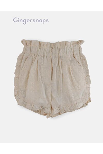 Gingersnaps Girls Embroidered Ruffle Shorts