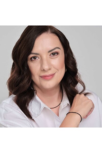 Ioana Preda Brățară Black Love cu pietre și argint 925