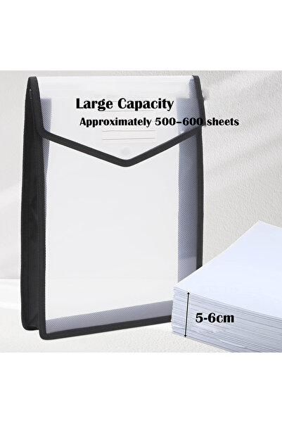 Blythornix A4 Size Expanding File Folders with Snap Closure, Document Bag, File Jackets, Mesh Pockets Organizer