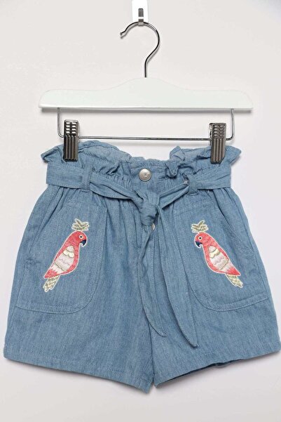 Gingersnaps Girls Embroidered Solid Shorts