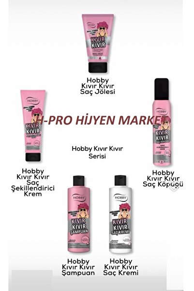 Hobby 5-Piece Care Set Specifically for Curly Hair, H-Pro Hygiene