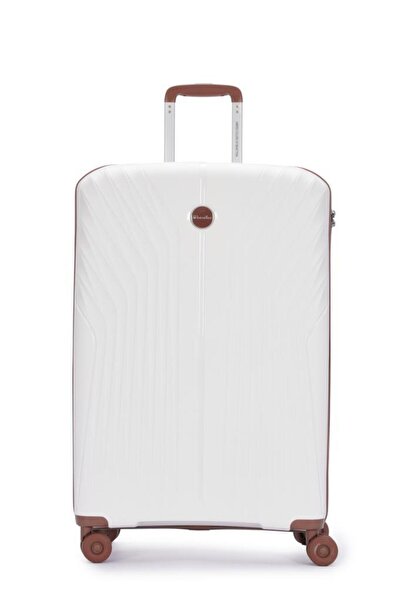 Benetton Trolley Valiz Beyaz Büyük Boy 14BNT8010-01-BY