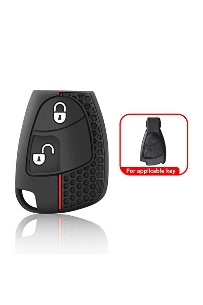 Choice 2 Buttons Silicone Car key cover Case For Mercedes Benz C B E Class W2...