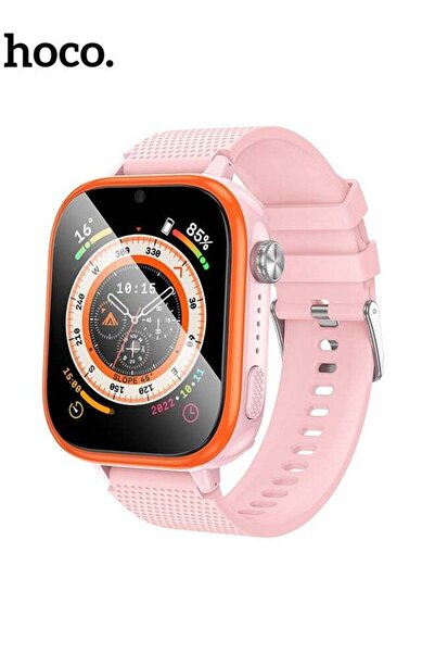 hoco. Y101 Smart Watch Kids - Pink 1 Year Warranty (Supports 4G Network - GPS)