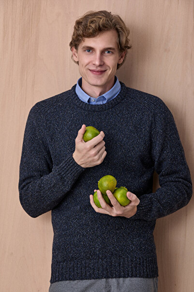 SMILE ملابس تريكو برقبة دائرية من جروند إنديجو