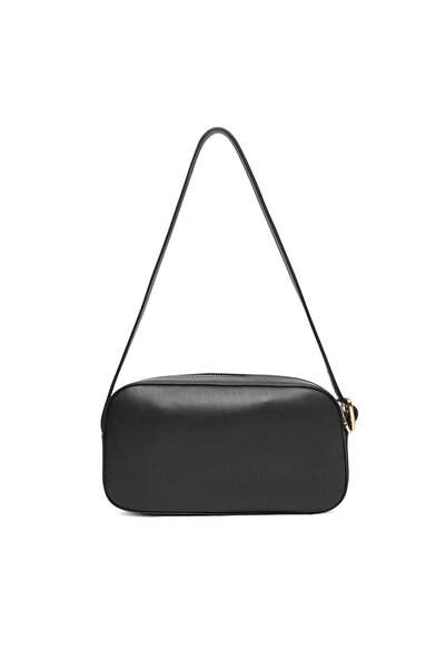 Armani Exchange Women's Adjustable Shoulder Strap Ax Logo Embossed Black Shoulder Bag Xw001568 Af15634-Uc001