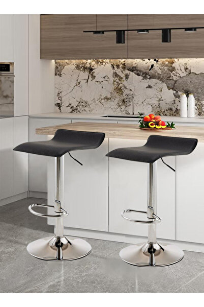 Generic كرسي بار قطعتين، كرسي بار مرتفع مريح وقابل للتعديل مع دوران مثالي 360...