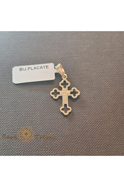 SaraTremo Cruciulita placata cu aur Darul Divin