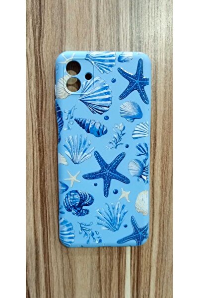 Newon غطاء هاتف سامسونج جالاكسي A04 مطبوع عليه صدفة البحر من الداخل مصنوع من ...