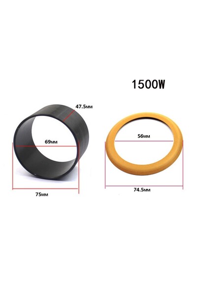 Choice1 For 1500W 2pcs/set Pump Piston Ring Oil-Free Mute Air Compressor Cyli...