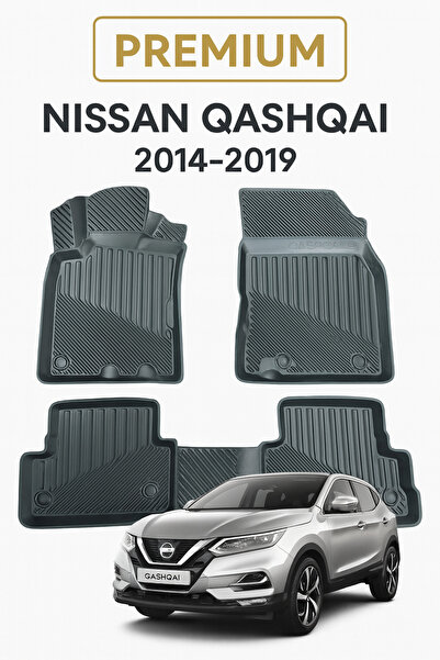 Black Gold Nissan Qashqai 2014-2019 Uyumlu 3D Oto Paspas Premium
