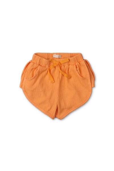 Gingersnaps Girls Ribbed Bow-Detail Shorts