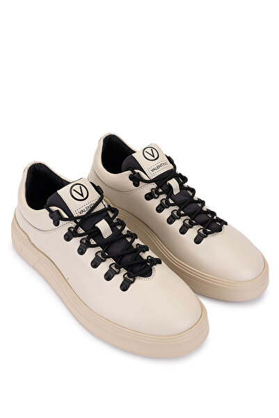Mario Valentino Men's Leather & Textile Off-White Sneakers & Sports Shoes