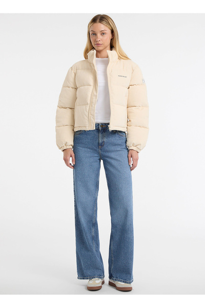 Guess Jeans Bej Kadın Mont Jeans Kadın Mnt