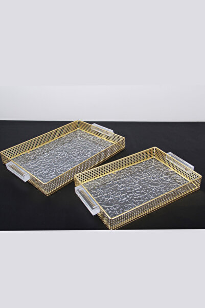 Generic A set of versatile serving trays with a sophisticated and elegant design.
