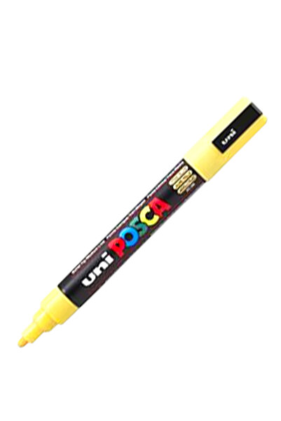 UNİ-BALL قلم تلوين UNIBALL POSCA (1.8-2.5) ذو أساس مائي، لون أصفر لامع (N) (U...