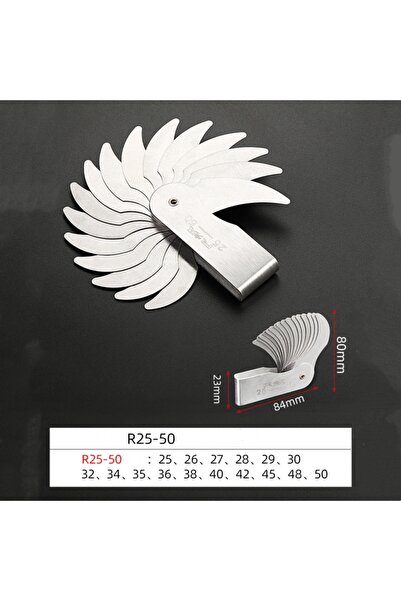 Choice R25-50mm Measuring Tool for Radius Gauge 0.3-7mm High-Precision R-Gaug...