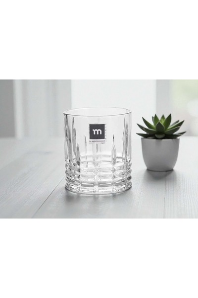 La Mediterranea Set of 6 glasses 310 ml Canberra – transparent glass, elegant and modern design