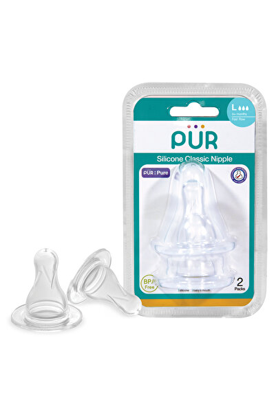 Pür PUR 3207 – SET TETINE SILICON CLASSIC – MARIME L, +6 LUNI, 2 BUC