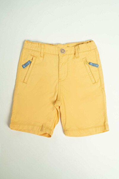 Gingersnaps شورت أصفر للأولاد بجيوب جانبية