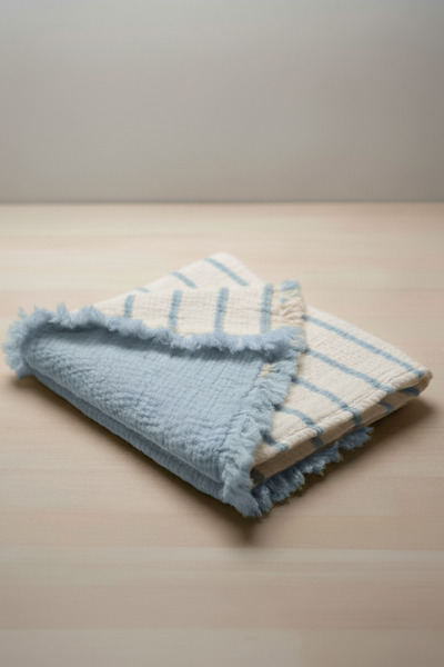 VERONİCA LİNE بطانية أطفال مبطنة من الموسلين 7 طبقات مقاس 100x120 سرير عربة أ...