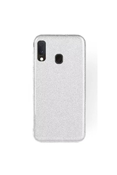 Doty Samsung Galaxy A30 Ultra Slim Silicone Case – Glitter Diamond (Silver) –
