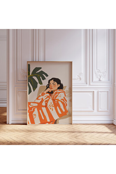 Tuba Decor Tablo dintr-o singură bucată cu rame din lemn pentru sufragerie, s...