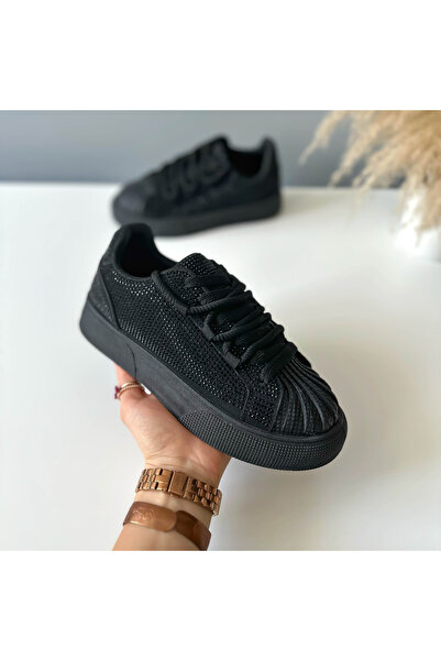 Casual Women's sneakers made of eco-leather, casual, BL575, Black