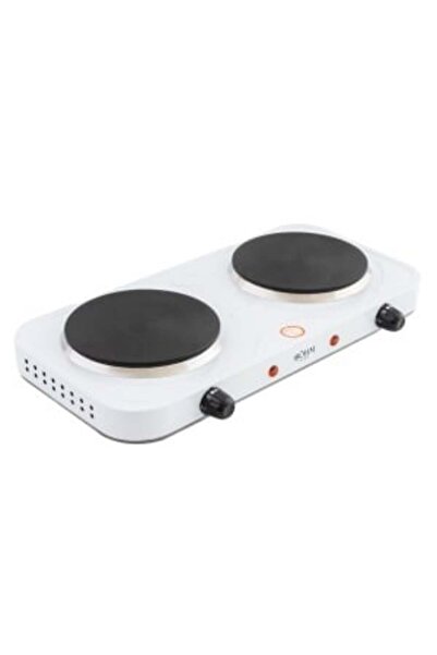 BÖHM BE-H-004 L-W Double Electric Hotplate, White