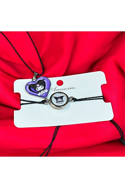 Store Kuromi Children's Necklace Bracelet Set