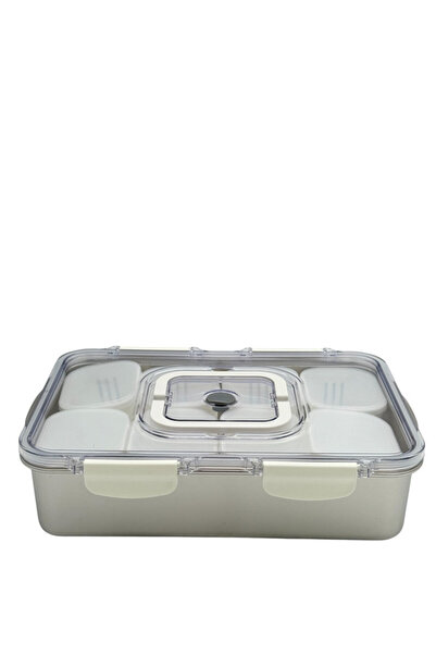 B&D ACRYLIC LID AND STAINLESS STEEL CONTAINER 33.7X23.7X8.8CM