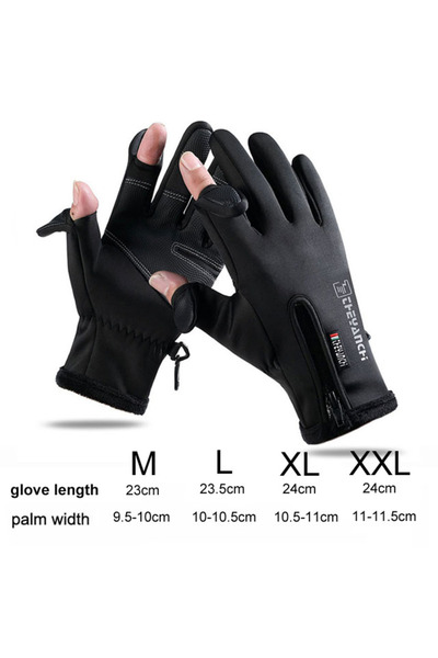 Choice قفازات شتوية سوداء مقاس XL 418 للرجال والنساء، قفازات دافئة تعمل باللم...