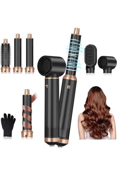 Generic 5-in-1 Hair Dryer Brush, Hot Air Styler with Negative Ion Technology