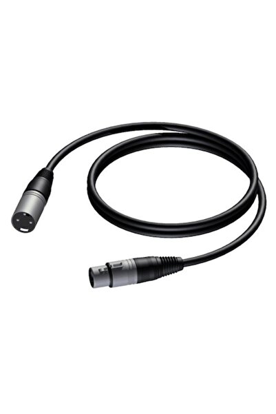 PROCAB Cablu audio, XLR mascul/femelă, 5 m, negru