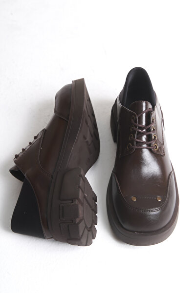 Liza Shoes Li̇dya Women's Lace-Up Loafer Shoes A018- K4080