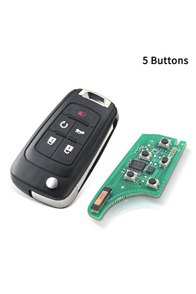 Choice 433mhz 5 buttons KEYYOU 2/3/4 Buttons Flip Folding Remote Car Key Fob For Chevrolet Cruze Malibu Ave