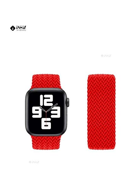 ineix Braided Solo Loop Stretchable Replacement Strap For Apple Watch