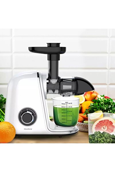Klausberg Сокоизстисквачка за плодове и зеленчуци, хоризонтална, бяла, мощнос...