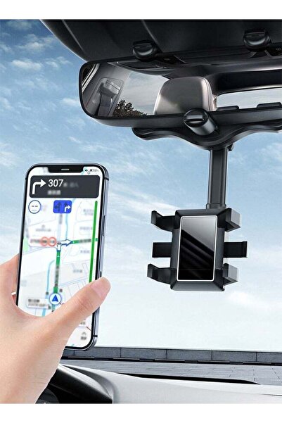 Bukela 360° Rotatable Rear View Mirror Phone Mount - Universal Fit