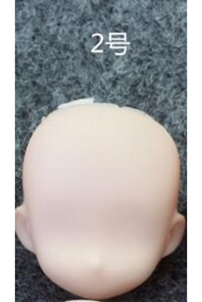 Choice NO.2 New White Skin Bald Doll Head Obitsu Doll Accessories Blank Face ...