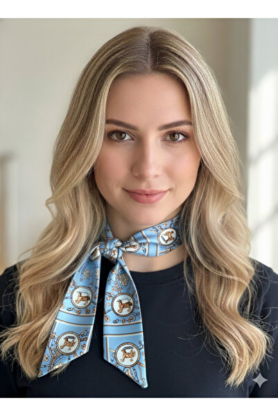 nehir eşarp Çift Taraflı Uzun Kravat Fular